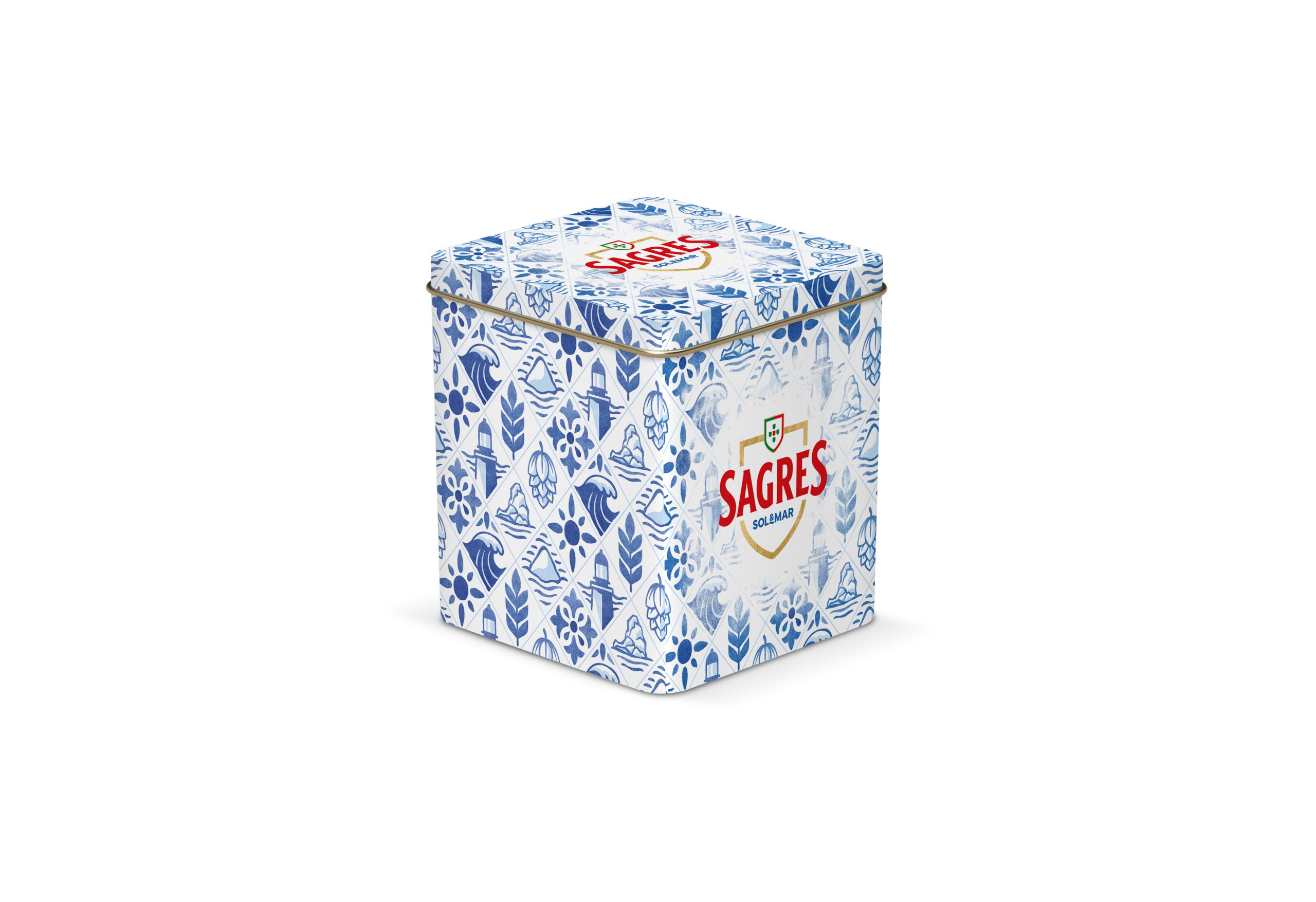 lata de metal SAGRES