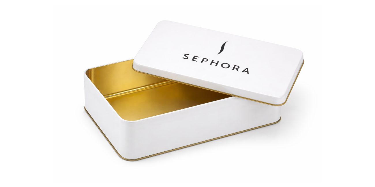 Lata de metal SEPHORA